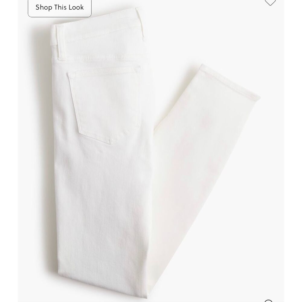 J. Crew Mid-rise skinny jean in signature stretch+ White NWT size 28 - Picture 4 of 8